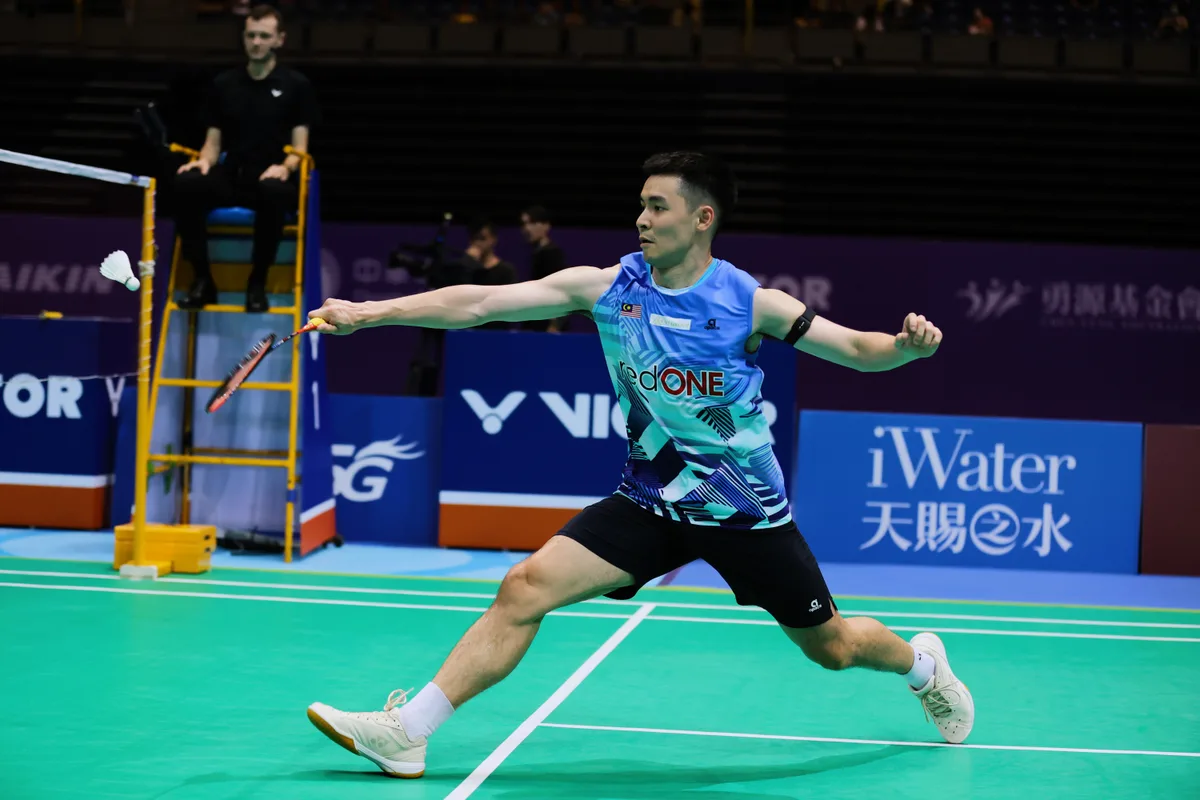 Cheam June Wei playing at the 2024 Kaohsiung Masters