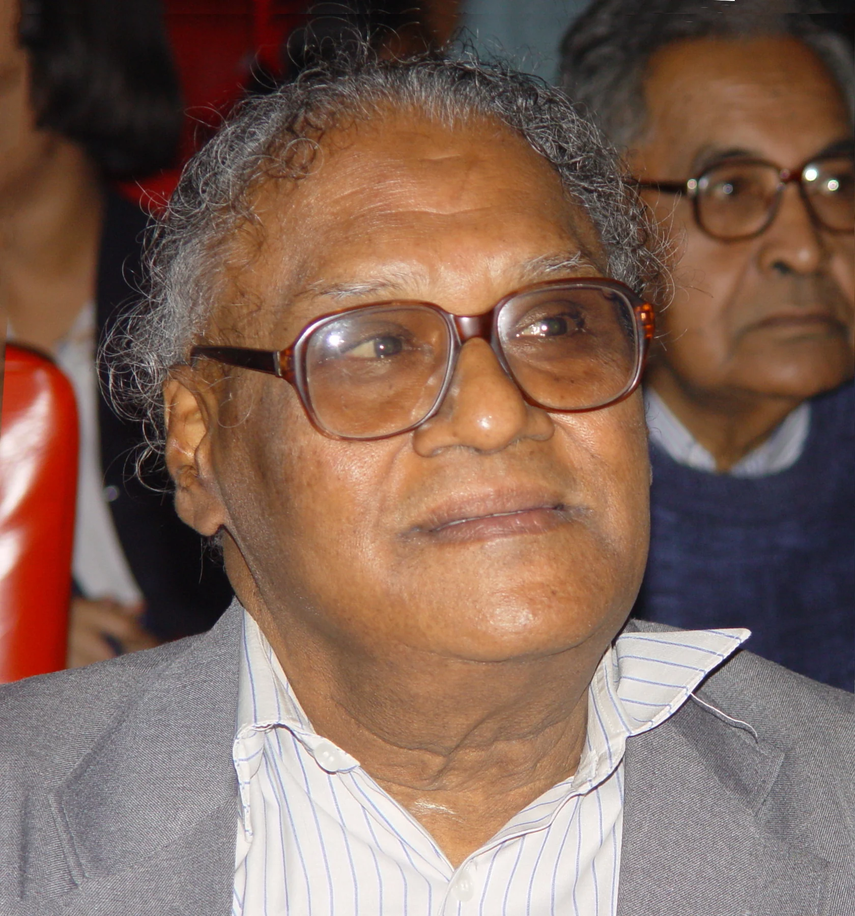 C. N. R. Rao in Biswarup Ganguly’s complete supplied 17 December 2004 photograph.