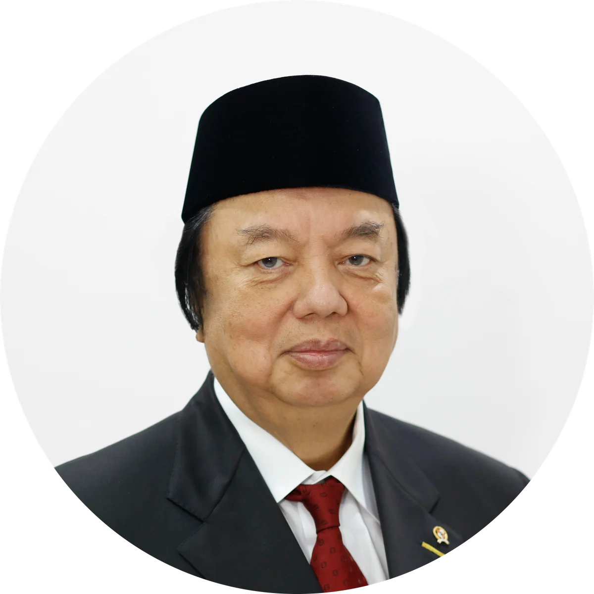 Dato Sri Tahir in the supplied circular portrait for Indonesia’s 2019 presidential advisory council.
