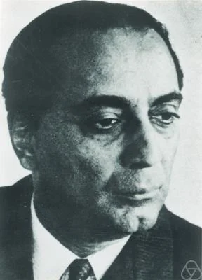 Homi J. Bhabha in Konrad Jacobs’s complete supplied photograph, with the archive watermark retained.