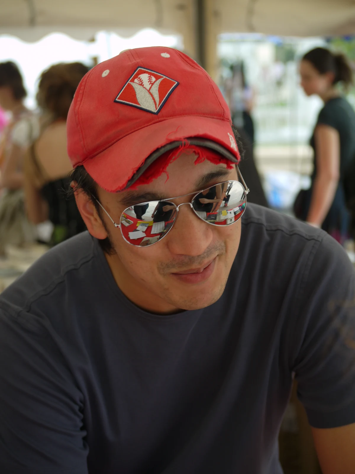 Writer Nam Le at a literary event.