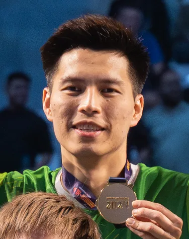 Ong Yew Sin at the 2024 BDMNTN-XL awards ceremony in Jakarta