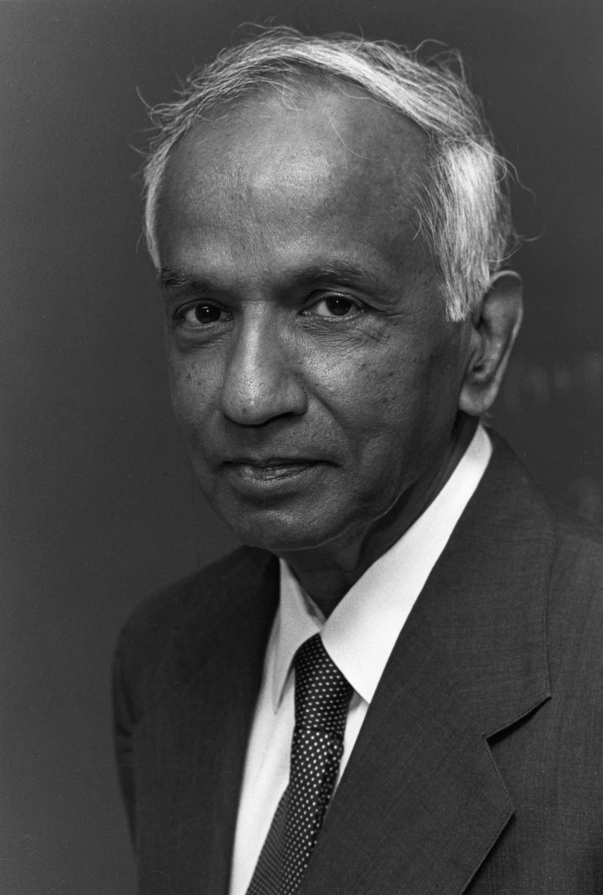 Subrahmanyan Chandrasekhar in the complete supplied AIP archival portrait.