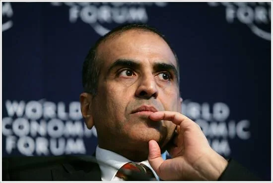 Sunil Bharti Mittal speaking during the Innovative India session at Davos in January 2008.