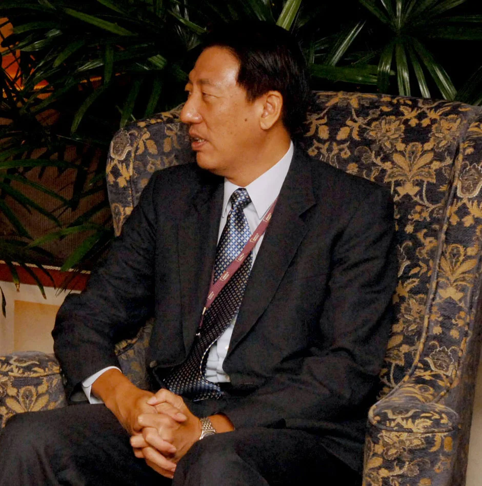Teo Chee Hean seated in a dark suit at a bilateral defence meeting in Singapore in June 2006.