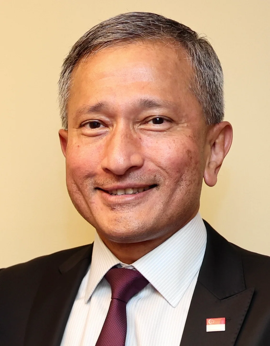 Vivian Balakrishnan in a dark suit during a March 2023 G20 foreign-ministers meeting in New Delhi.
