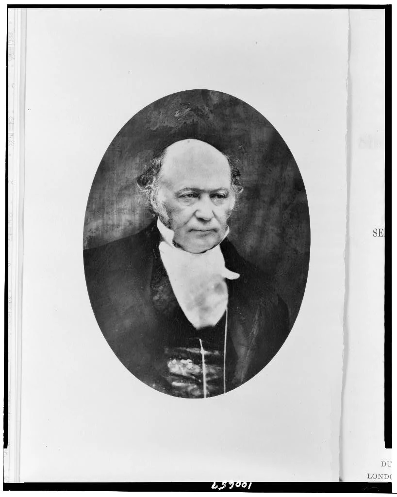 William Rowan Hamilton in an 1885 autotype reproduction of an 1857 photograph; the complete supplied Library of Congress frame is retained.